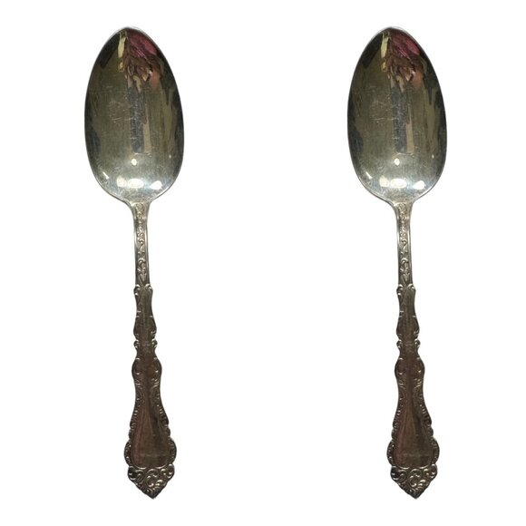 Vintage Spoon Handle Earrings With Turquoise Cross Accents & 925 Silver Hooks - Picture 7 of 12